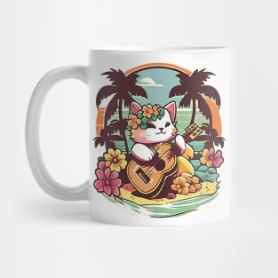 Aloha Ukulele Kitty Mug